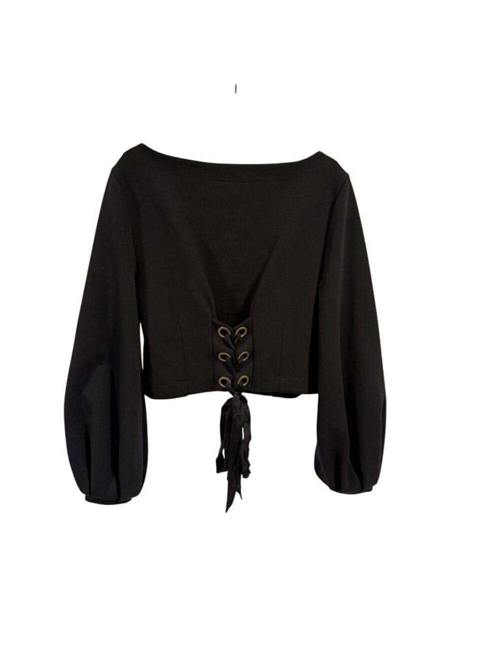 Anthropologie Maeve Corset Sweatshirt in Black Size XS‎
